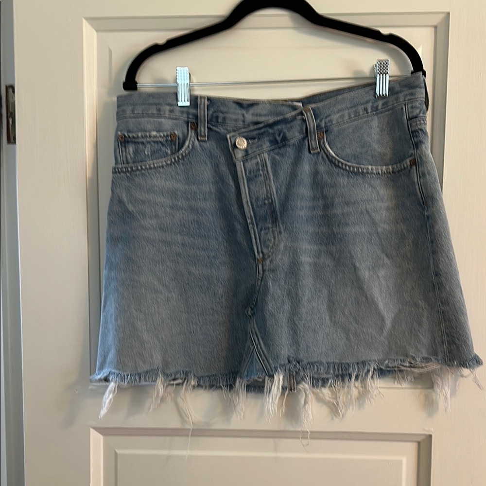 Agolde Mini Denim Skirt